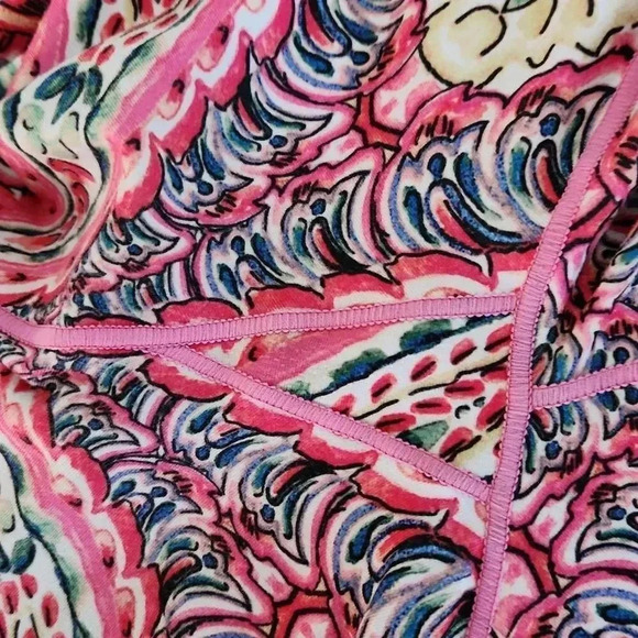 Nanette Lepore Cropped Paisley Workout Leggings - Picture 8 of 11